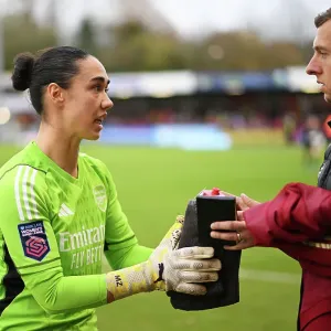 Arsenal Women's Team Training Session at Brighton & Hove Albion: Manuela Zinsberger and Reece Ottley