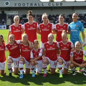 Arsenal Women's Team Unites Before WSL Match Against West Ham United