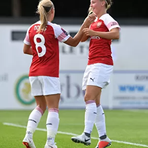 Arsenal Women's Unstoppable Duo: Beth Mead and Jordan Nobbs Goal Scoring Connection Against West Ham United
