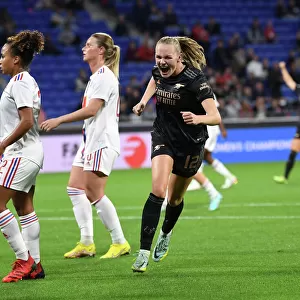 Arsenal Women's Victory: Frida Maanum Scores Second Goal Against Olympique Lyonnais in UEFA Womens Champions League