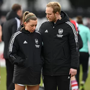 Arsenal Women's Victory: Jonas Eidevall and Katie McCabe Celebrate Over Manchester United Women in FA WSL Match