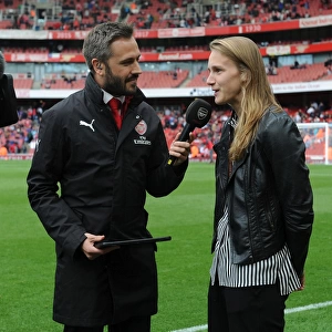 Arsenal Women's Vivienne Miedema Interviewed by Nigel Mitchell at Half Time against AFC Bournemouth (2017-18)