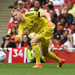 Arsenal's Aaron Ramsdale in Action: Arsenal vs Sevilla, Emirates Cup 2022