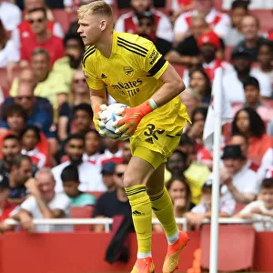 Arsenal's Aaron Ramsdale in Action at the Emirates Cup 2022