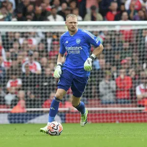 Arsenal's Aaron Ramsdale in Action against Fulham in 2023-24 Premier League