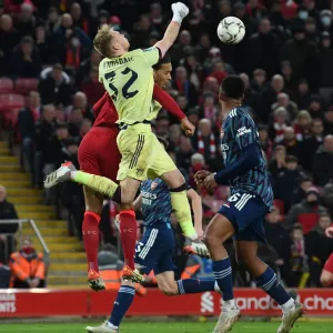 Arsenal's Aaron Ramsdale Faces Off Against Liverpool's Virgil van Dijk in Carabao Cup Semi-Final Clash
