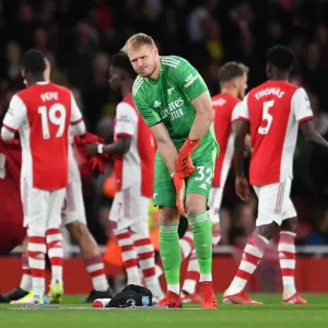 Arsenal's Aaron Ramsdale Gears Up for Arsenal vs Crystal Palace in Premier League Arsenal's Aaron Ramsdale Gears Up for Arsenal vs Crystal Palace in Premier League