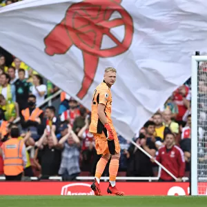 Arsenal's Aaron Ramsdale Makes Premier League Debut Against Norwich City at Emirates Stadium (2021-22)