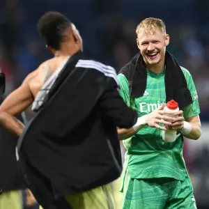 Arsenal's Aaron Ramsdale Reacts After Carabao Cup Clash vs. West Bromwich Albion Arsenal's Aaron Ramsdale Reacts After Carabao Cup Clash vs. West Bromwich Albion