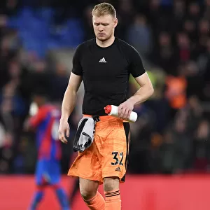 Arsenal's Aaron Ramsdale Reacts After Crystal Palace Match, Premier League 2021-22