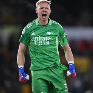 Arsenal's Aaron Ramsdale: Savoring Success Against Wolverhampton Wanderers in the Premier League