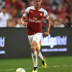 Arsenal's Aaron Ramsey in Action Against Atletico Madrid - International Champions Cup 2018
