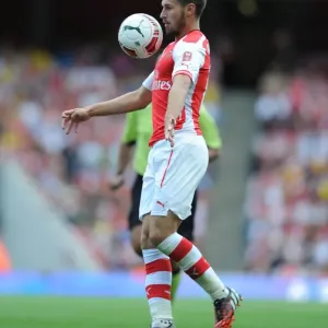 Arsenal's Aaron Ramsey in Action at the Emirates Cup Against AS Monaco, 2014