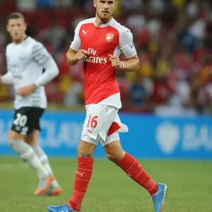 Arsenal's Aaron Ramsey in Action against Everton - Barclays Asia Trophy 2015-16 Arsenal's Aaron Ramsey in Action against Everton - Barclays Asia Trophy 2015-16