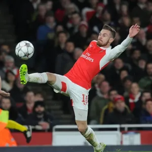 Arsenal's Aaron Ramsey in Action Against FC Barcelona - UEFA Champions League 2016 Arsenal's Aaron Ramsey in Action Against FC Barcelona - UEFA Champions League 2016