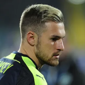 Arsenal's Aaron Ramsey in Action against Ludogorets, UEFA Champions League 2016-17