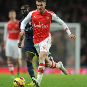 Arsenal's Aaron Ramsey in Action against Southampton (2014-15)