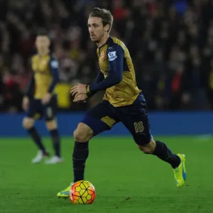 Arsenal's Aaron Ramsey in Action: Southampton vs Arsenal (Premier League 2015-16)