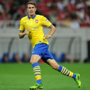 Arsenal's Aaron Ramsey in Action against Urawa Red Diamonds, Japan 2013 Arsenal's Aaron Ramsey in Action against Urawa Red Diamonds, Japan 2013