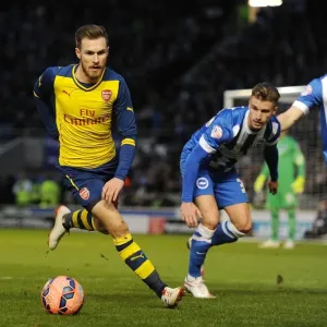 Arsenal's Aaron Ramsey Breaks Past Brighton's Defense in FA Cup Clash Arsenal's Aaron Ramsey Breaks Past Brighton's Defense in FA Cup Clash