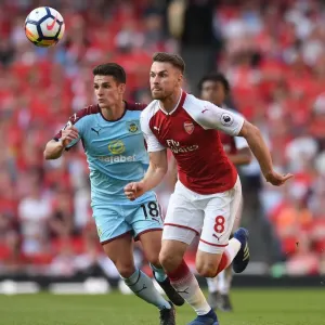 Arsenal's Aaron Ramsey Clashes with Burnley's Ashley Westwood in Premier League Showdown