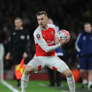 Arsenal's Aaron Ramsey in FA Cup Action: Arsenal vs. Sunderland (2015-16) Arsenal's Aaron Ramsey in FA Cup Action: Arsenal vs. Sunderland (2015-16)