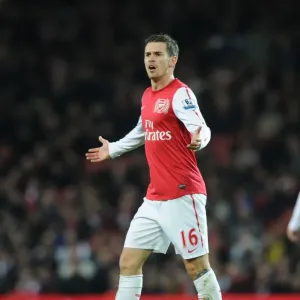 Arsenal's Aaron Ramsey in FA Cup Action Against Leeds United (2011-12)