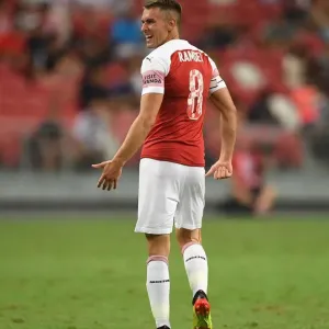 Arsenal's Aaron Ramsey Faces Off Against Atletico Madrid in International Champions Cup 2018