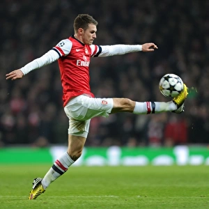 Arsenal's Aaron Ramsey Faces Off Against Bayern Munchen in the UEFA Champions League (2013)