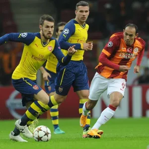 Arsenal's Aaron Ramsey Faces Off Against Galatasaray's Umut Bulut in UEFA Champions League Clash Arsenal's Aaron Ramsey Faces Off Against Galatasaray's Umut Bulut in UEFA Champions League Clash