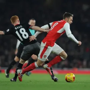 Arsenal's Aaron Ramsey Faces Off Against Southampton's Harrison Reed in EFL Cup Clash Arsenal's Aaron Ramsey Faces Off Against Southampton's Harrison Reed in EFL Cup Clash