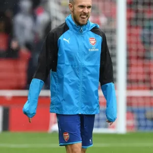 Arsenal's Aaron Ramsey Gears Up: Arsenal v Benfica, Emirates Cup 2017-18