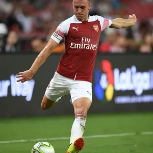 Arsenal's Aaron Ramsey Goes Head-to-Head Against Atletico Madrid in International Champions Cup 2018