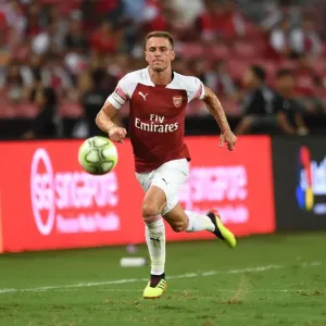 Arsenal's Aaron Ramsey Goes Head-to-Head Against Atletico Madrid in International Champions Cup 2018