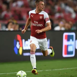 Arsenal's Aaron Ramsey Goes Head-to-Head Against Atletico Madrid in International Champions Cup 2018