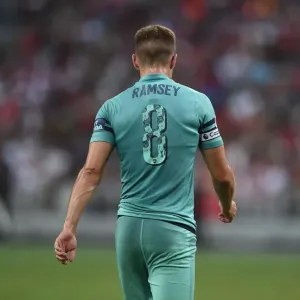 Arsenal's Aaron Ramsey Goes Head-to-Head Against Paris Saint-Germain in 2018 International Champions Cup, Singapore