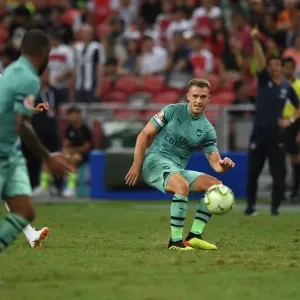 Arsenal's Aaron Ramsey Goes Head-to-Head Against Paris Saint-Germain in International Champions Cup 2018 Arsenal's Aaron Ramsey Goes Head-to-Head Against Paris Saint-Germain in International Champions Cup 2018