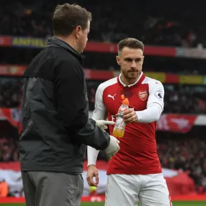 Arsenal's Aaron Ramsey Prepares for Battle against Tottenham in the Premier League