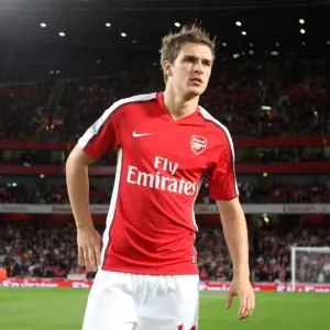 Arsenal's Aaron Ramsey Scores in 2-0 Carling Cup Win Over West Bromwich Albion, Emirates Stadium, September 22, 2009