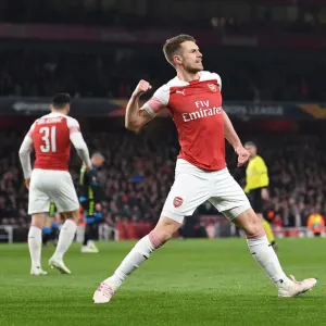 Arsenal's Aaron Ramsey Scores in Europa League Quarterfinal vs. Napoli Arsenal's Aaron Ramsey Scores in Europa League Quarterfinal vs. Napoli