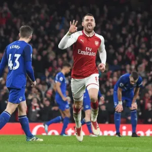 Arsenal's Aaron Ramsey Scores Fifth Goal in Thrilling Arsenal v Everton Premier League Match, 2017-18