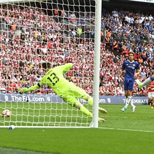 Arsenal's Aaron Ramsey Scores Stunning Goal Past Chelsea's Thibaut Courtois in FA Cup Final
