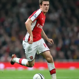 Arsenal's Aaron Ramsey Scores the Winner Against Liverpool in Carling Cup