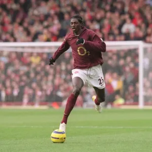 Arsenal's Adebayor Scores Dramatic Goal vs Bolton Wanderers at Highbury, 2006 FA Premiership Arsenal's Adebayor Scores Dramatic Goal vs Bolton Wanderers at Highbury, 2006 FA Premiership