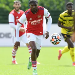 Arsenal's Ainsley Maitland-Niles in Action during Arsenal vs. Watford Pre-Season Match, 2021