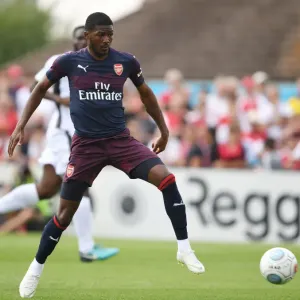 Arsenal's Ainsley Maitland-Niles in Action during Borehamwood Pre-Season Clash (2018)