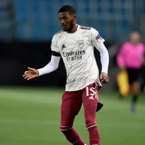 Arsenal's Ainsley Maitland-Niles in Action during Europa League Clash against Molde FK Arsenal's Ainsley Maitland-Niles in Action during Europa League Clash against Molde FK