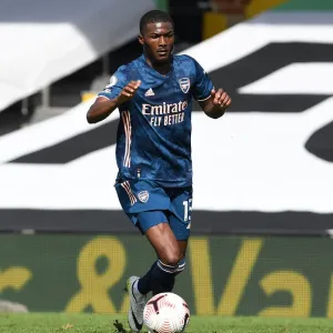 Arsenal's Ainsley Maitland-Niles in Action against Fulham - Premier League 2020-21
