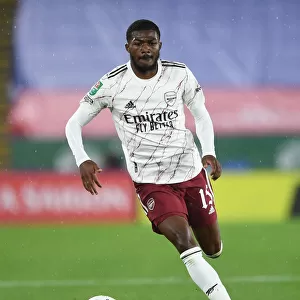 Arsenal's Ainsley Maitland-Niles in Action against Leicester City in Carabao Cup Match