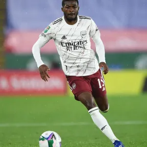 Arsenal's Ainsley Maitland-Niles in Action against Leicester City in Carabao Cup Match